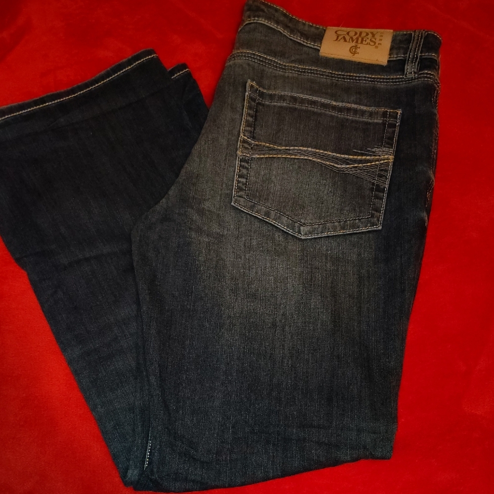 Men's Straight Jeans in Dark Blue